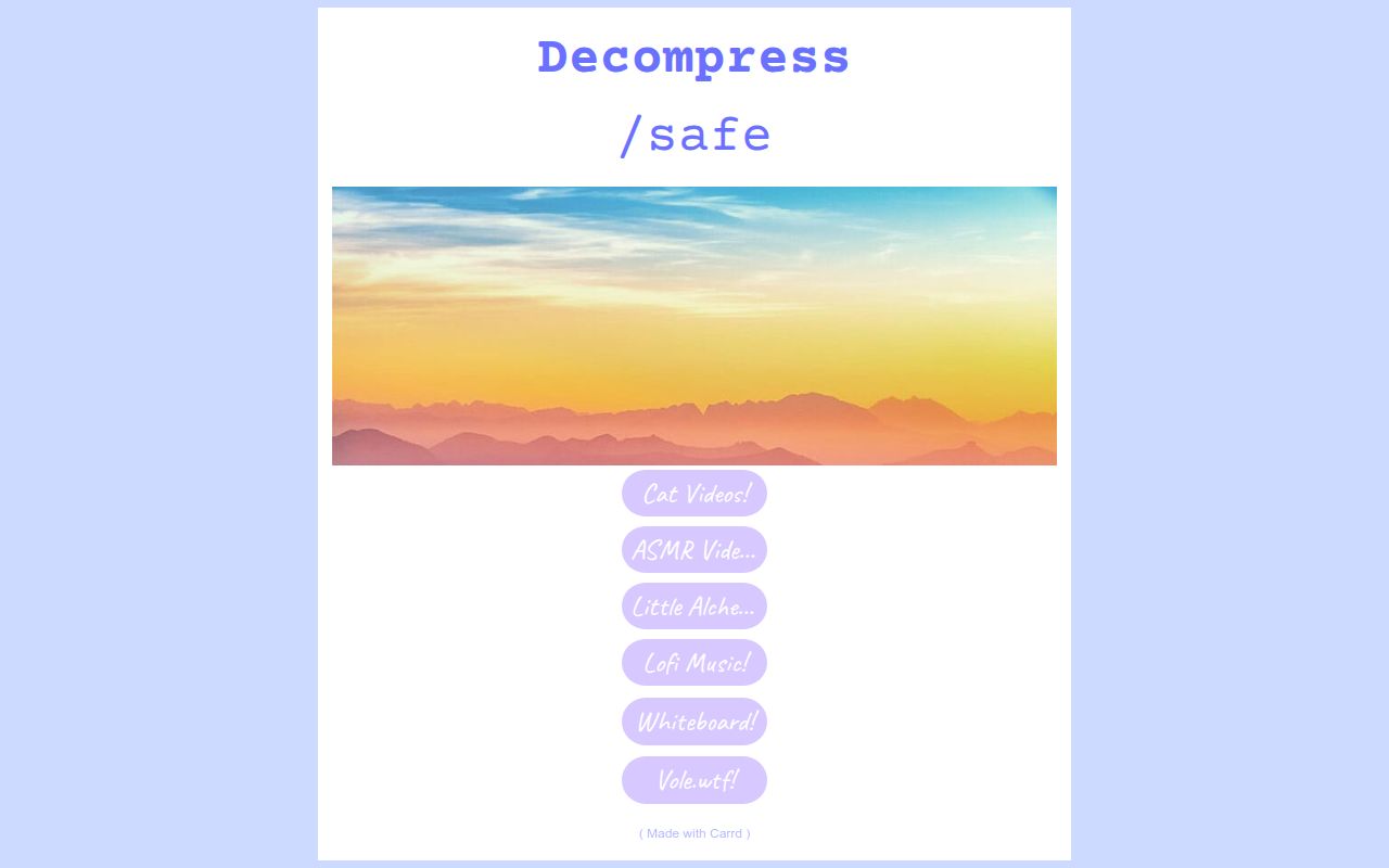 Carrd profile picture for @decompress